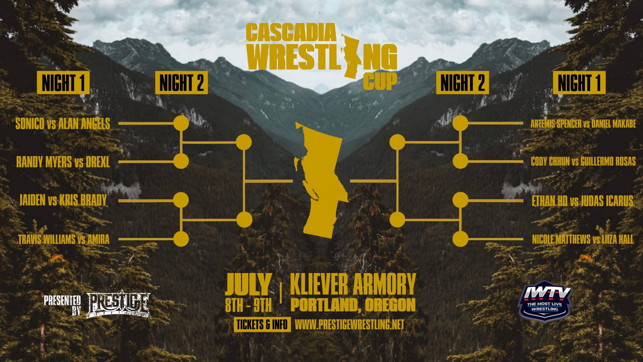 Prestige Wrestlings Cascadia Wrestling Cup Events Now Streaming on YouTube 