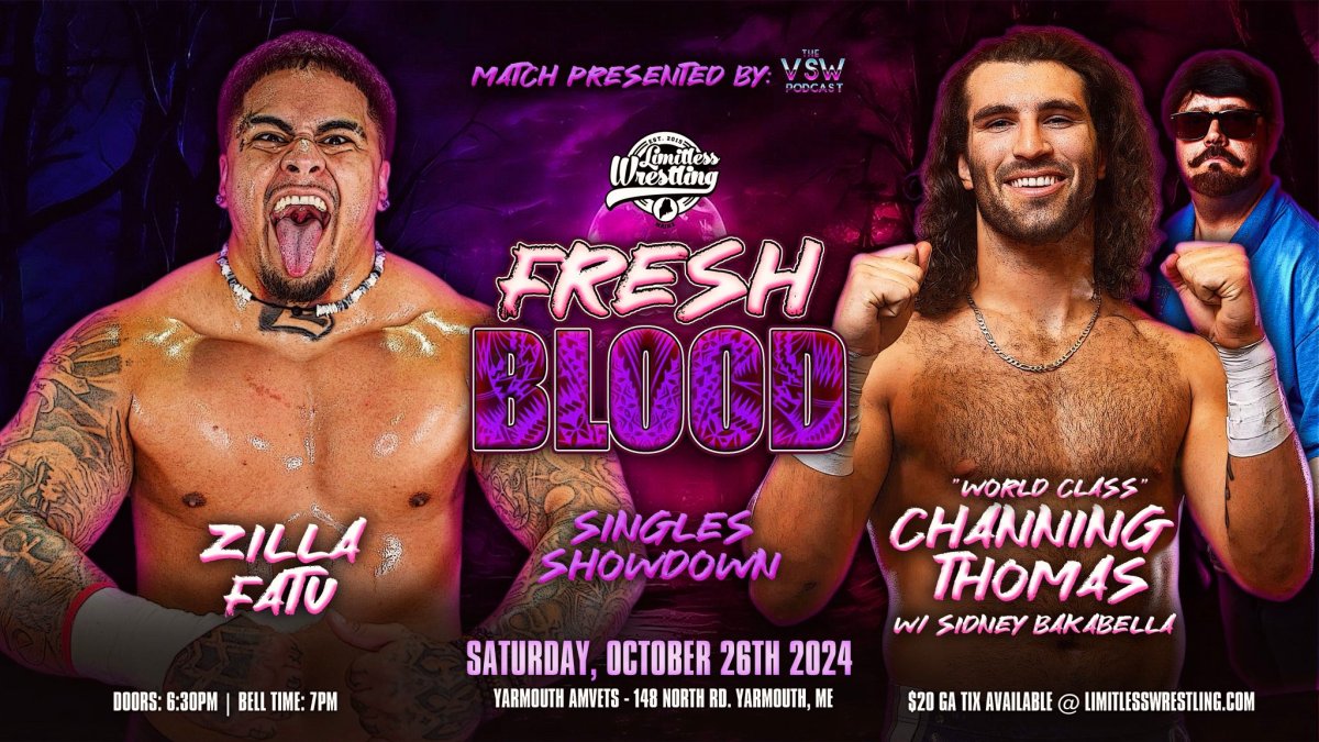 Zilla Fatu Vs Channing Thomas Set For Limitless Wrestling Fresh Blood