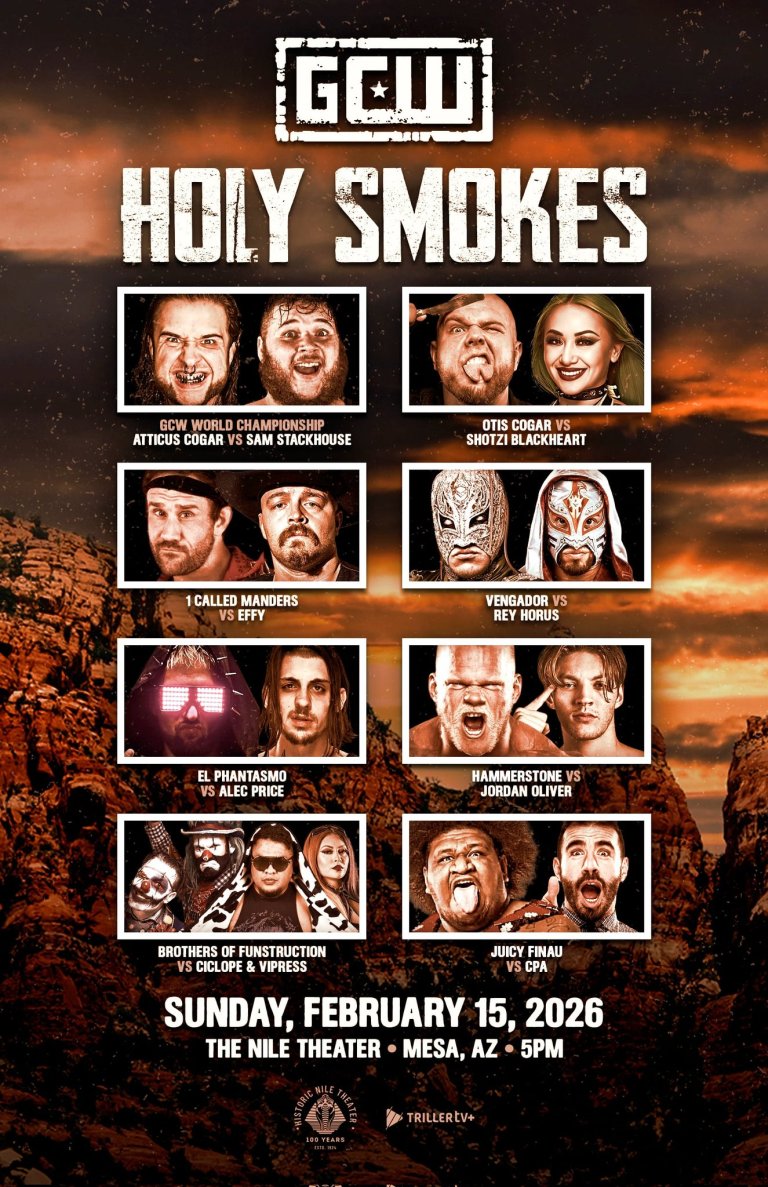 Game Changer Wrestling 2/15/2026 GCW Holy Smokes Results – PWPonderings
